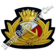 Bullion Blazer Hands Embroidery Cap Badges